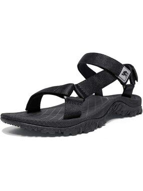 Men's Black Comfortable Athletic Hiking Sport Sandals Outdoor Beach Shoes